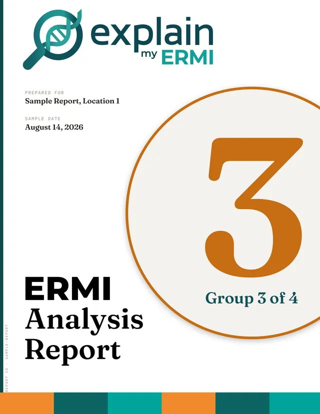 Sample report cover, Group 3 of 4